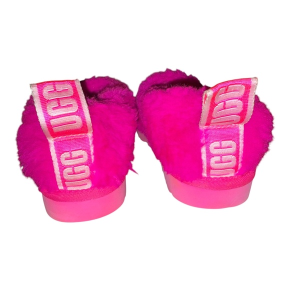 UGG Rock Rose Fluffy Clogs Slippers 7 - Picture 4 of 5